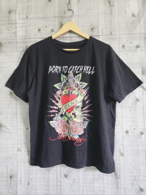 Other Designers Christian Audigier - Ed Hardy Born To Catch Hell Zeke TShirt