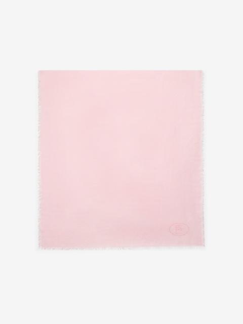 Burberry Wide Check Wool Silk Scarf