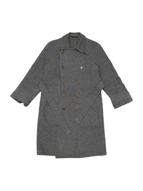 Other Designers Vintage 90s YSL Yves Saint Laurent Wool Long Coat with Belt