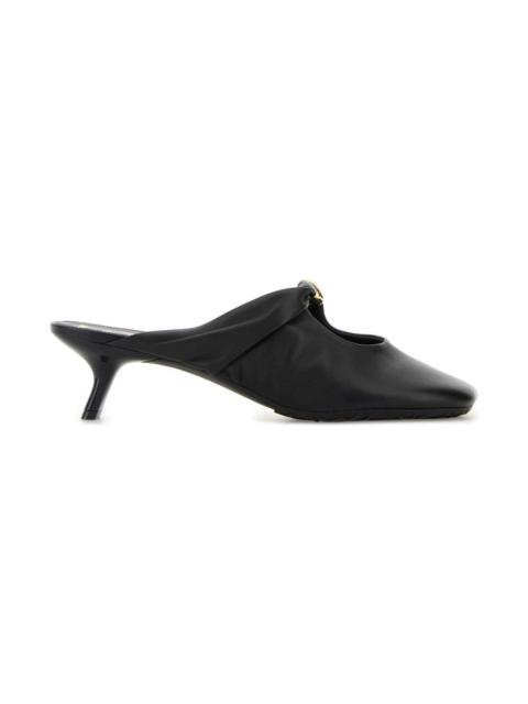 Loewe Black Nappa Leather Pebble Mules