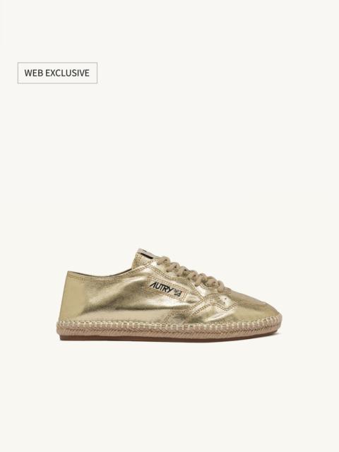 AUTRY SANDY ESPADRILLES IN GOLD CANVAS