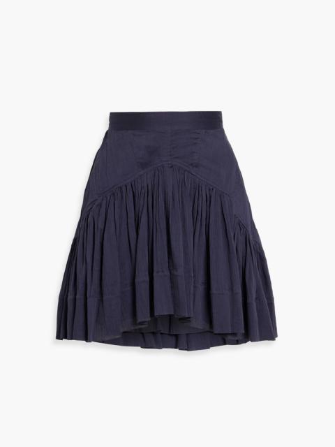 Isabel Marant Kadavu cotton and silk-blend crepon mini skirt