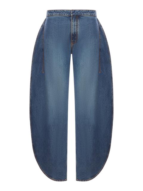 Alaïa PETAL DENIM TROUSERS