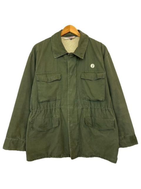 Other Designers Vintage 80s M 65 Military Field Jacket Fleece Green