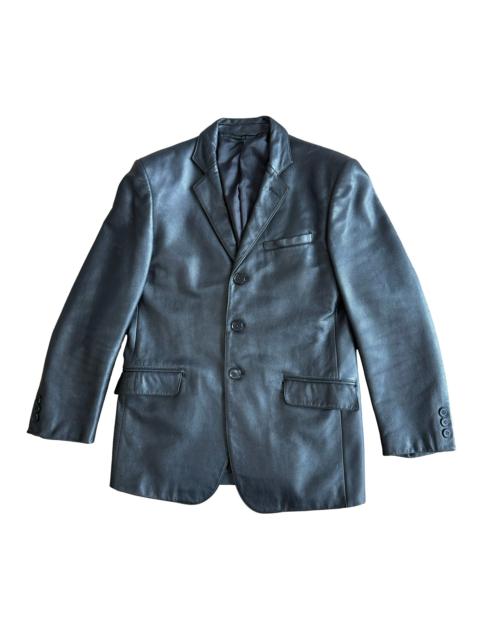Yohji Yamamoto Yohji Yamamoto A.A.R Leather Blazer SZ M