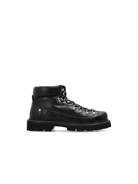 DSQUARED2 DSQUARED2 Canadian Black Leather Boots New & Authentic (Men'