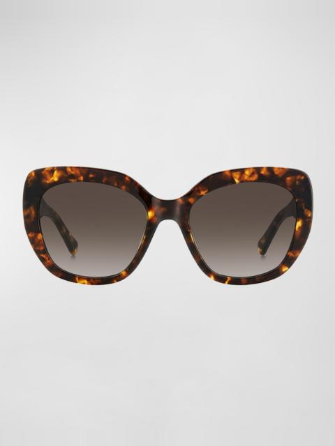 kate spade winslet acetate cat-eye sunglasses