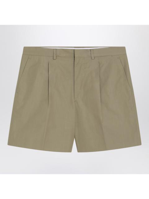 Prada Prada Putty-Colored Cotton Bermuda Shorts Men