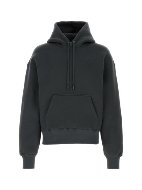 AMI Paris Graphite cotton blend sweatshirt