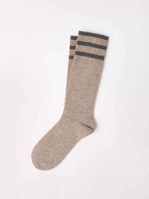 Brunello Cucinelli Sparkling cashmere knit socks