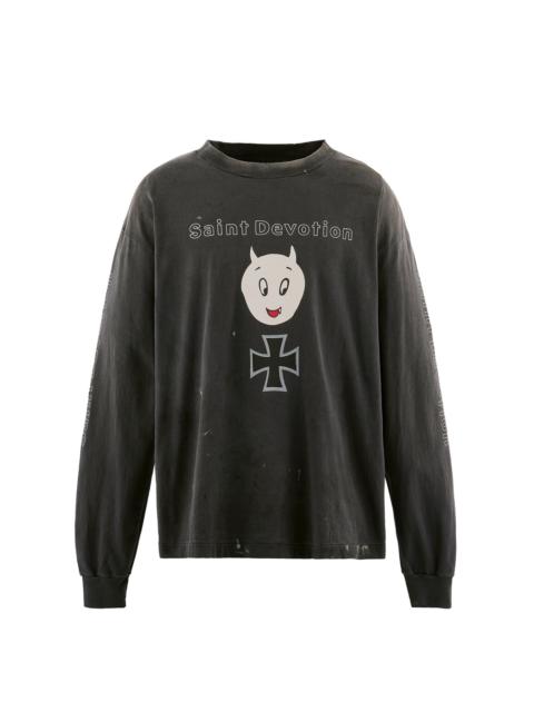 SAINT M×××××× LS T-SHIRT/SAINT DEVOTION / BLK