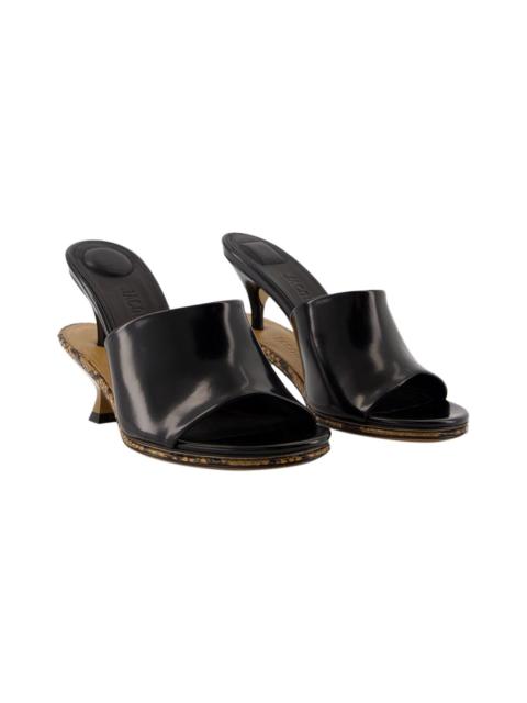 JACQUEMUS Jacquemus Women's Lambskin Les Doubles Mules Sandal (Authentic Pre-Loved)