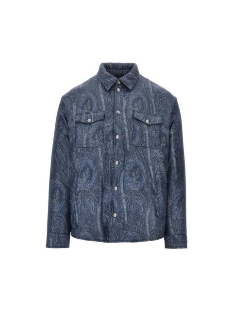 Etro Etro Men Nylon Oveshirt With Paisley Print