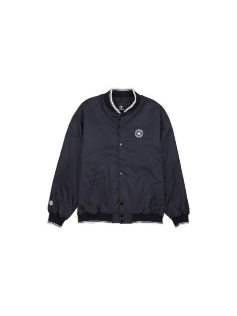 Converse Converse Logo Baseball Jacket 'Black' 10025987-A01