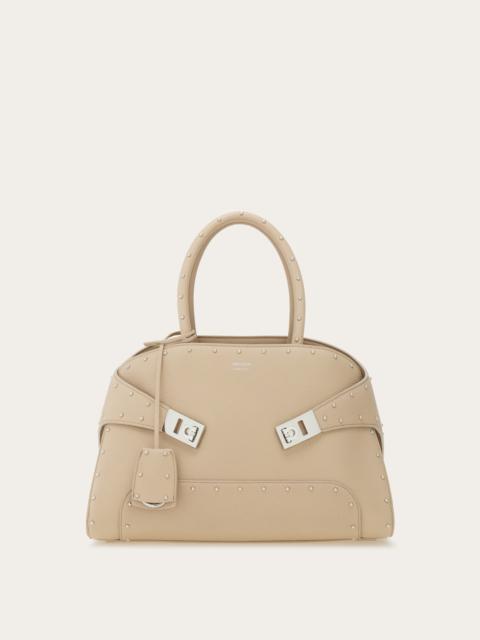 FERRAGAMO Hug handbag with studs (M)