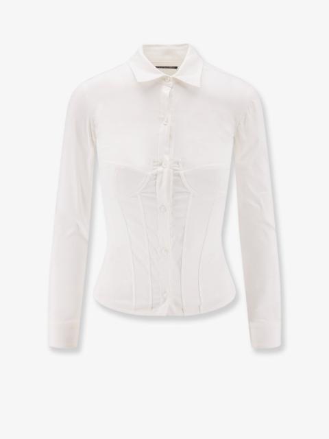 BALENCIAGA Balenciaga Women Cotton Blend Corset Shirt