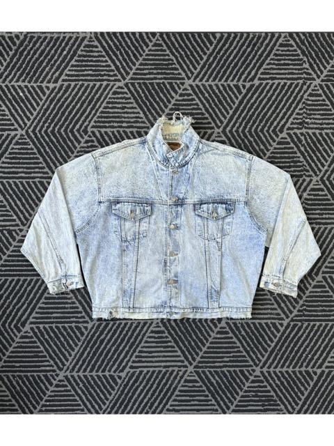 Other Designers Vintage BIG JOHN Distressed Design Multipocket Denim Jacket