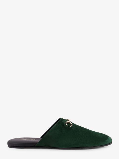 GUCCI Gucci Women Suede Sabot With Horsebit