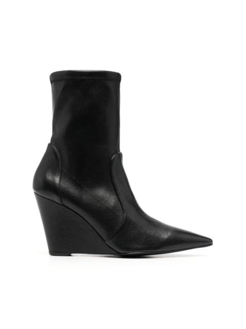 Stuart Weitzman 90mm pointed-toe wedge boots