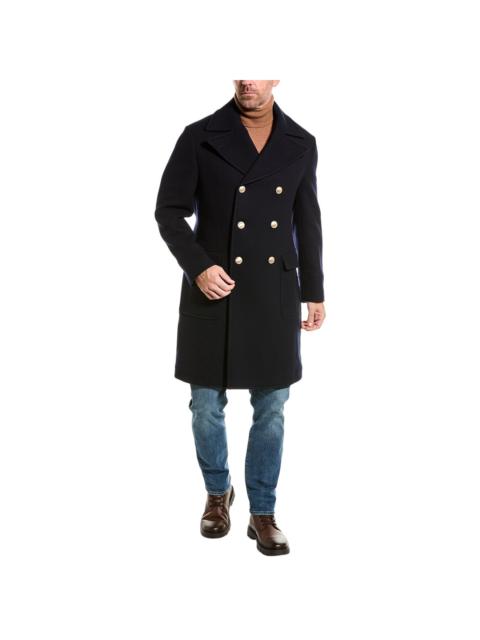 Brunello Cucinelli Brunello Cucinelli Wool & Cashmere-Blend Peacoat