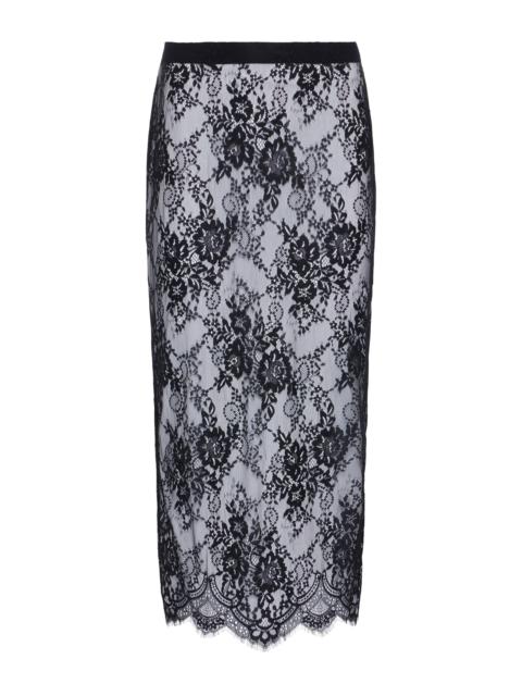 L'AGENCE Makena Lace Pencil Skirt