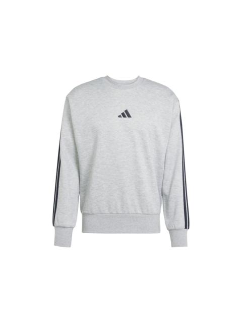adidas adidas Essentials 3-Stripes Fleece Sweatshirt Medium Grey Heather