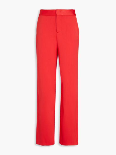 Alice + Olivia Satin-crepe wide-leg pants