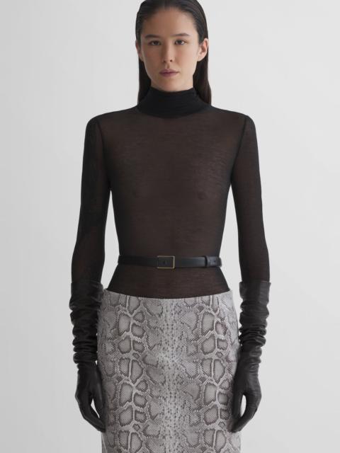 MUGLER black turtleneck top