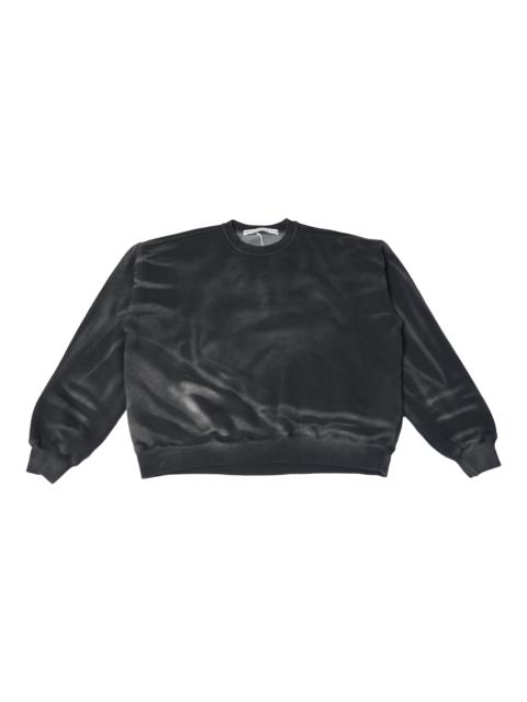 Alexander Wang Alexander Wang Logo Embossed Ribbed Pullover Sweater Black