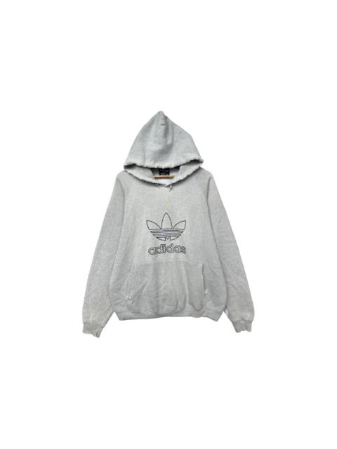 Vintage 90s Adidas Distressed Thrashed Sun Faded Hoodie XL