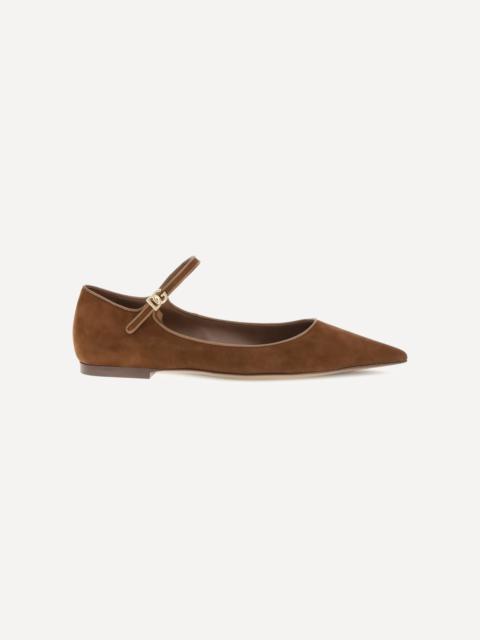 Dolce & Gabbana Suede and nappa leather Ballerinas