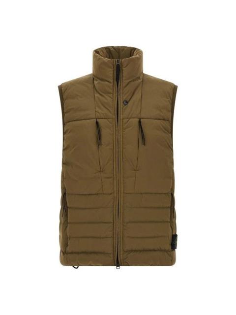 Stone Island STONE ISLAND Green Down Vest New & Authentic (Men's size:S;)