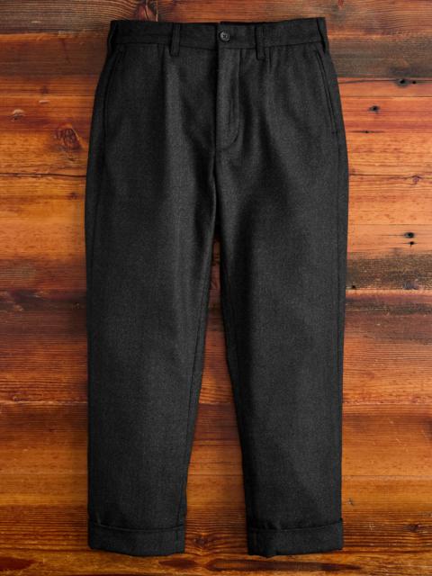 Printed Wool Andover Pants in Charcoal