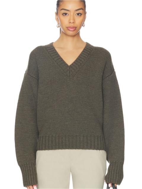 RÓHE Sculptural Compact V-Neck Pullover