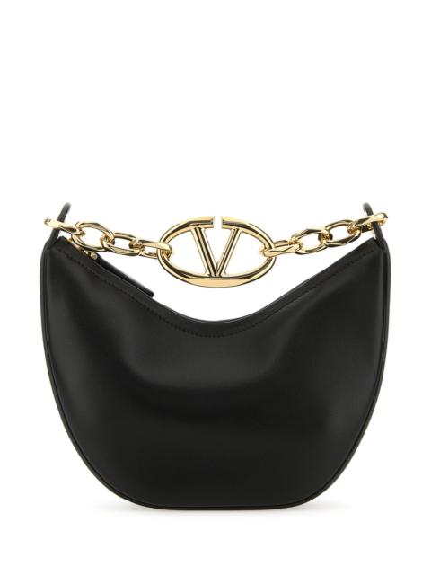 Valentino Black leather small Hobo VLogo Moon handbag