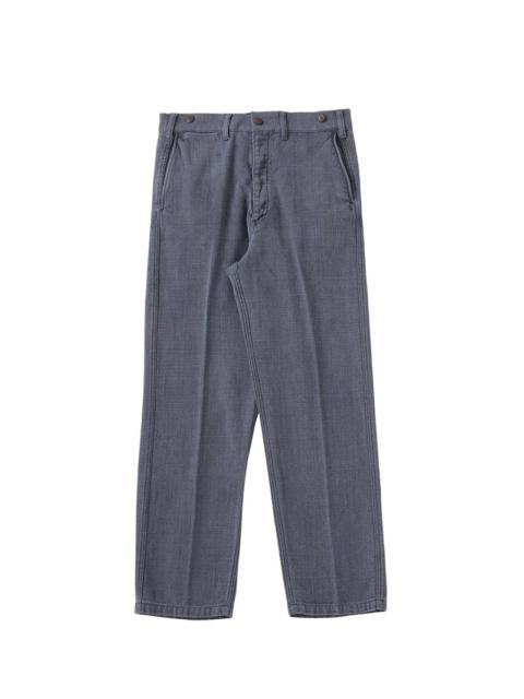 visvim ALPER PANTS DMGD BLUE