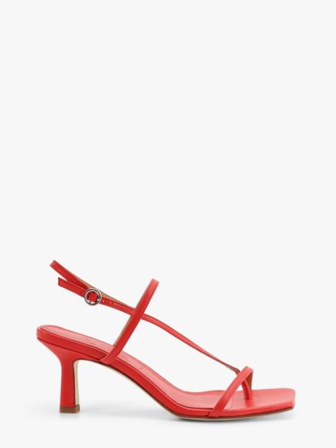 Aeyde Aeyde Elise Leather Thong Sandals Red