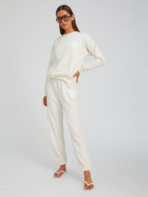 SPRWMN CREME HEART SWEATPANTS