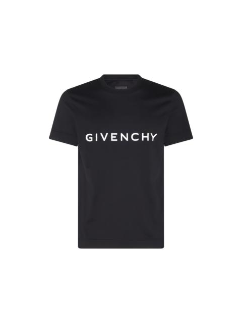 Givenchy BLACK COTTON LOGO T-SHIRT