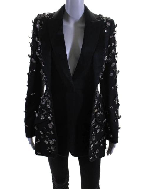 Alexander McQueen Alexander McQueen FW19 Embelished Button Layered Blazer
