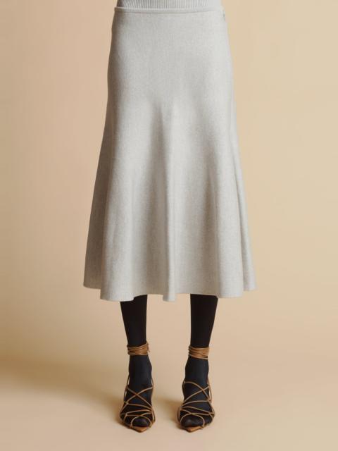 KHAITE The Odil Skirt in Nimbus