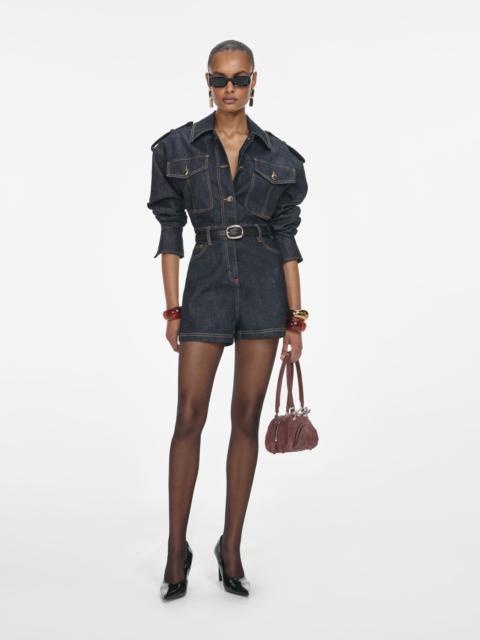 self-portrait Indigo Denim Playsuit