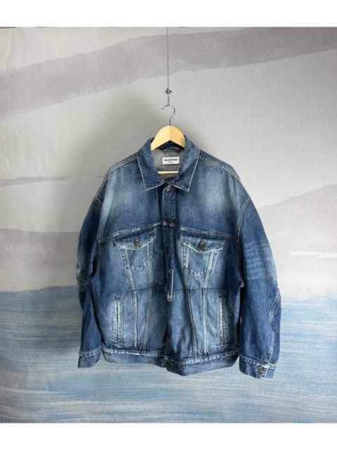 BALENCIAGA Balenciaga blue denim pin jacket 