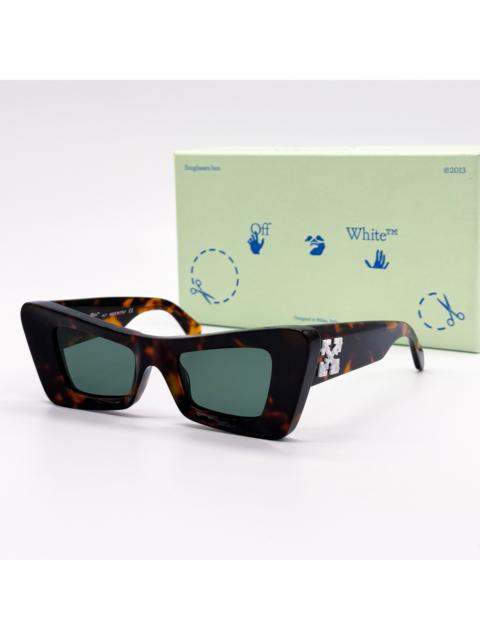 Off-White NEW OFF-WHITE ACCRA 055 HAVANA CAT EYE WOMEN SUNGLASSES