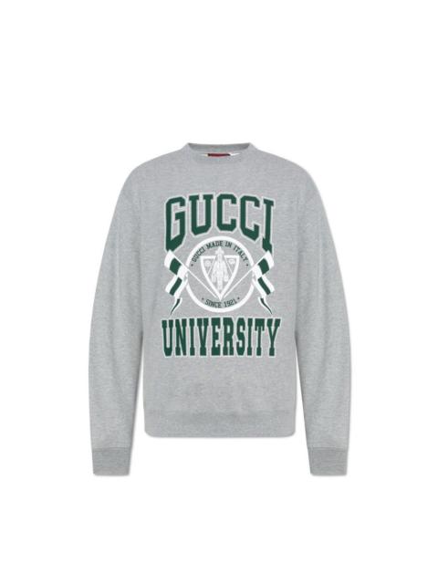 GUCCI GUCCI Gray Cotton Sweatshirt New And Authentic (Men's size:X