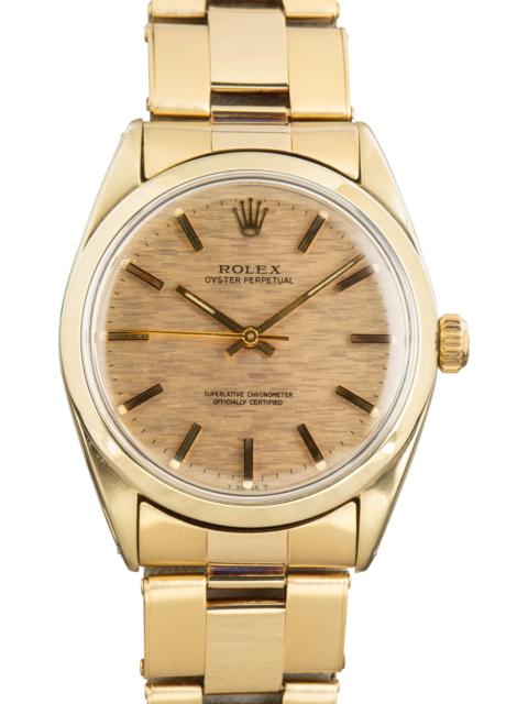 ROLEX Used Rolex Oyster Perpetual 34 Ref 1024 Champagne Dial