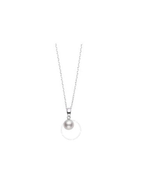 MIKIMOTO Mikimoto 7mm A grade Akoya Cultured Pearl Pendant in 18K White Gold