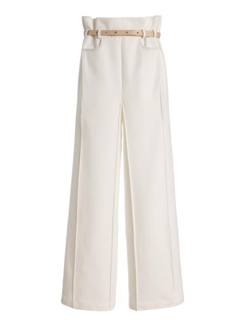 BEVZA Rigid High-Rise Square Jeans ivory