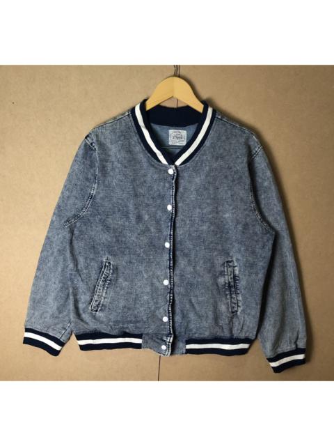 Other Designers Archival Clothing - VARSITY DENIM STYLE DESIGNER BRAND PIQUE DE PIQUE