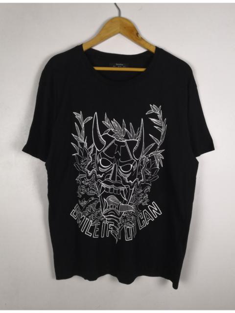 Other Designers Bershka - Bershka T-Shirt Smile If You Can Big Logo